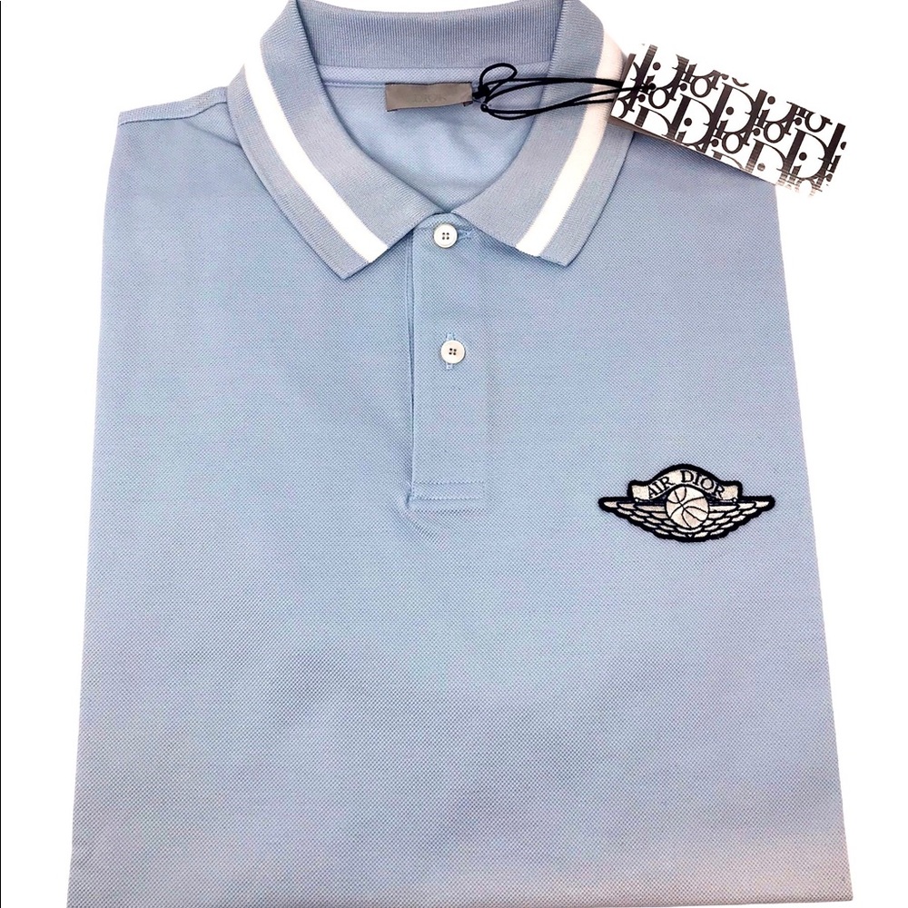 Brand New Dior x Jordan Wings Polo Blue Sh… - Picture 2 of 3